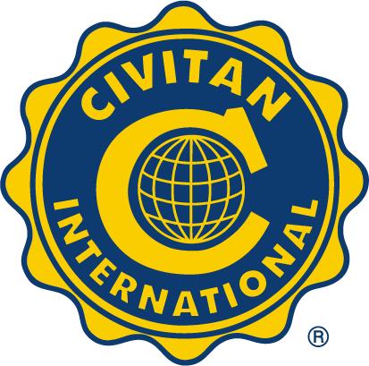 Civitan International blue and yellow circle seal